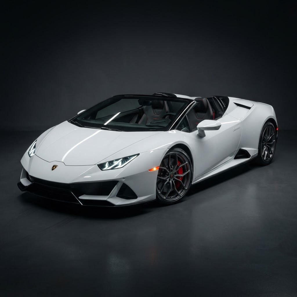 2020 Lamborghini Huracan Evo Spyder in White