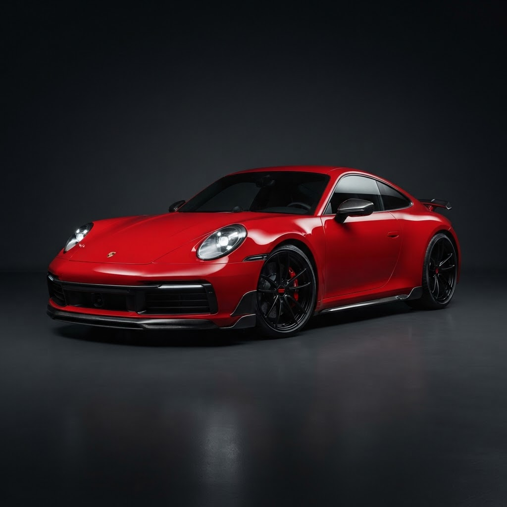 2020 Porsche 911 4S Techart in Red